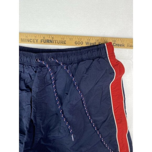 Vintage C&B Sport Swim Trunks Men XL Navy Stripe Retro Y2K Preppy Classic Mesh - Picture 7 of 7